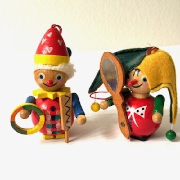 VTG Steinbach Germany Wooden Ornaments Lot of 4 - Picture 2 of 6